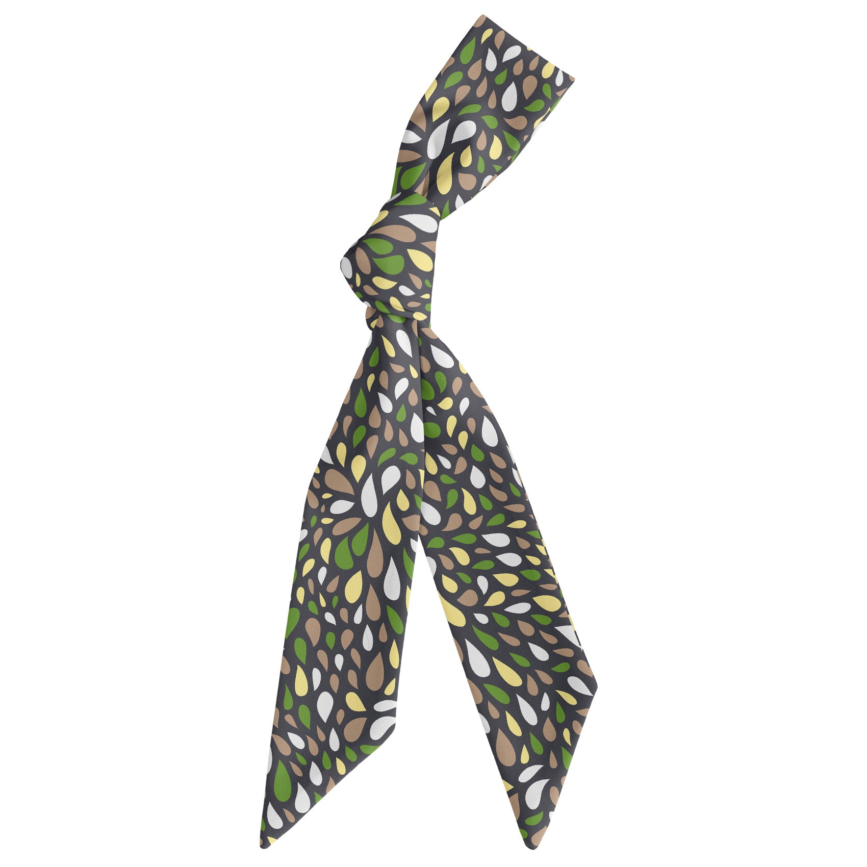 Dew Paisley Hair Scarf - Scarf Tied Into Knot - Knotty Tie Co.