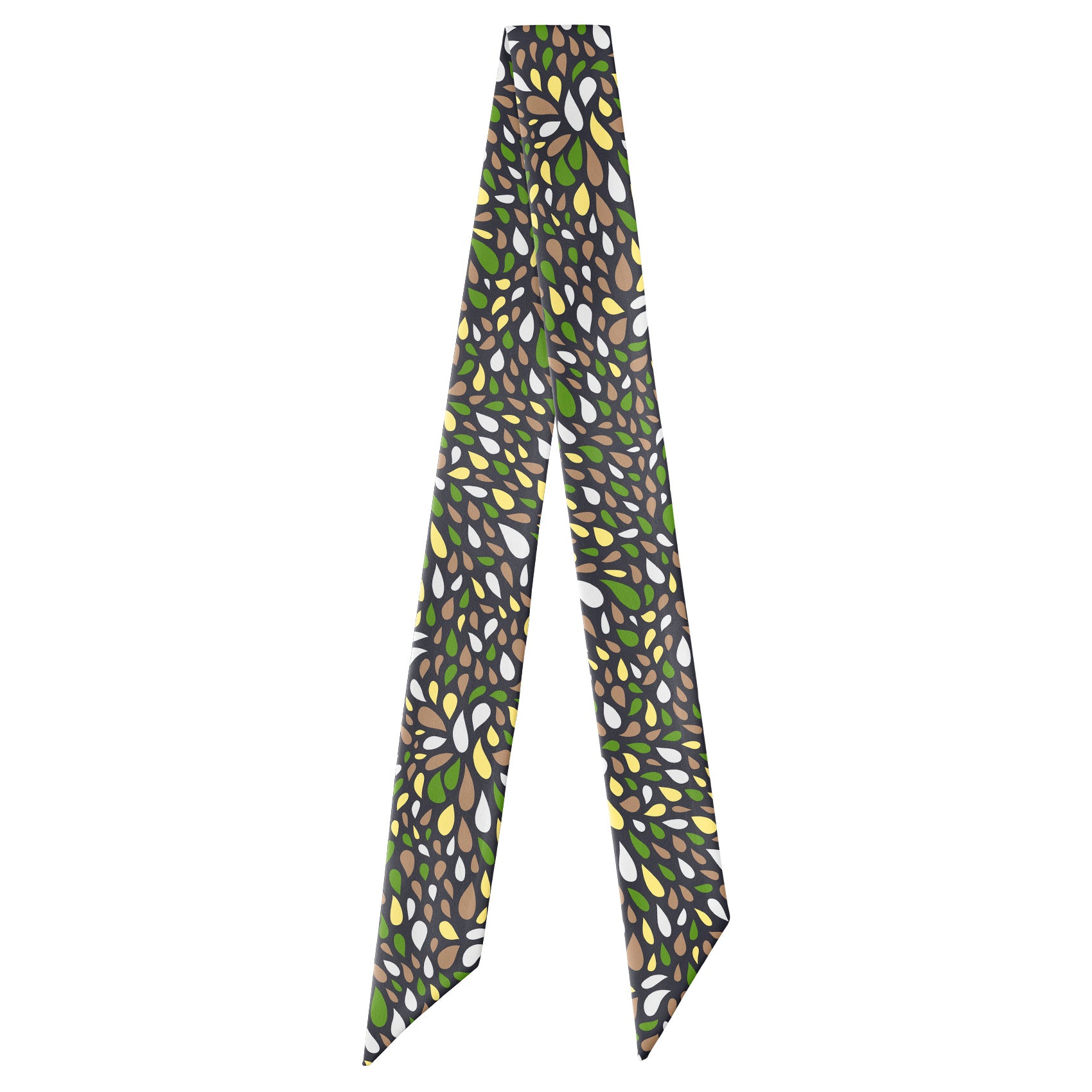 Dew Paisley Hair Scarf - Full View of Hair Scarf - Knotty Tie Co.