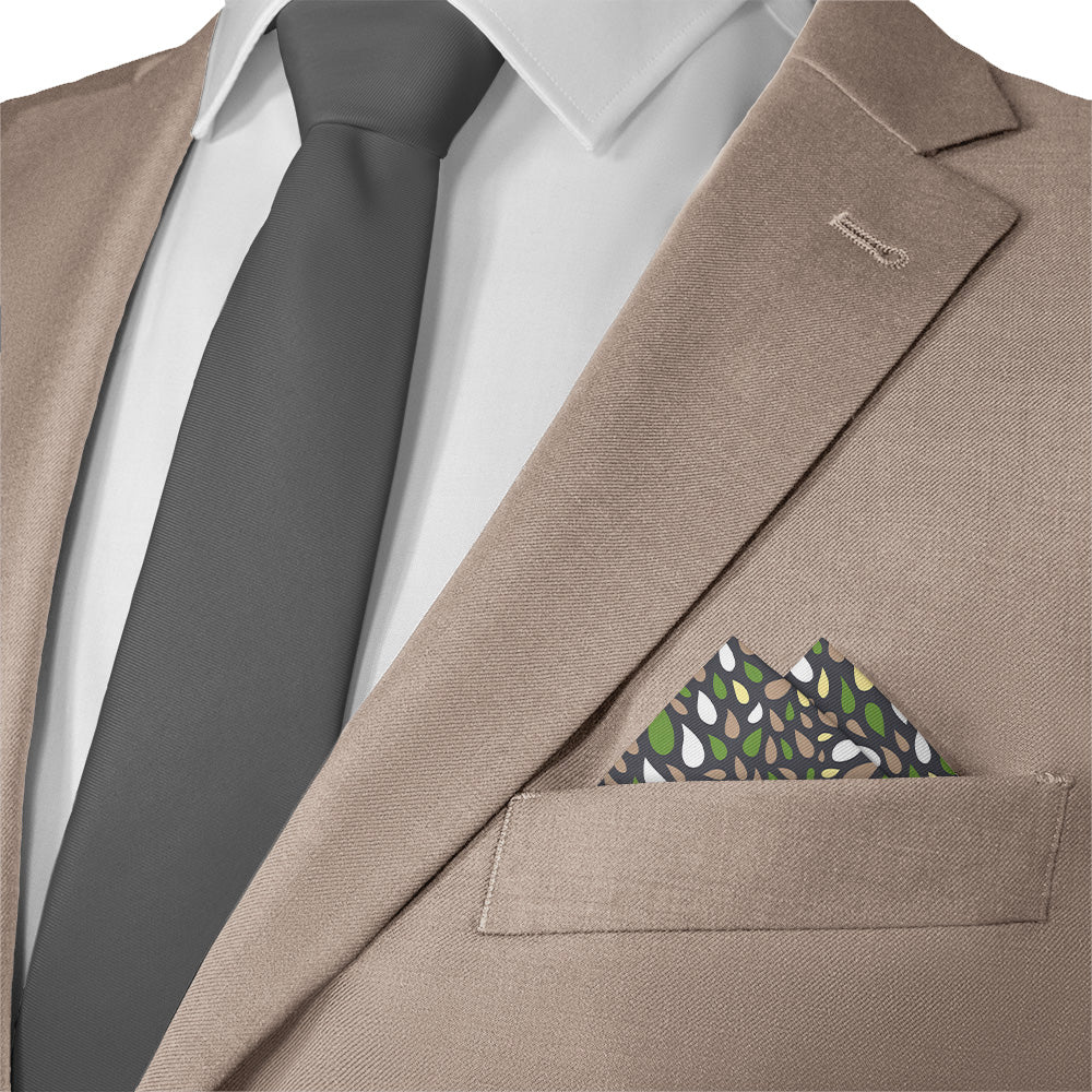 Dew Paisley Pocket Square - Matching Necktie- Knotty Tie Co.