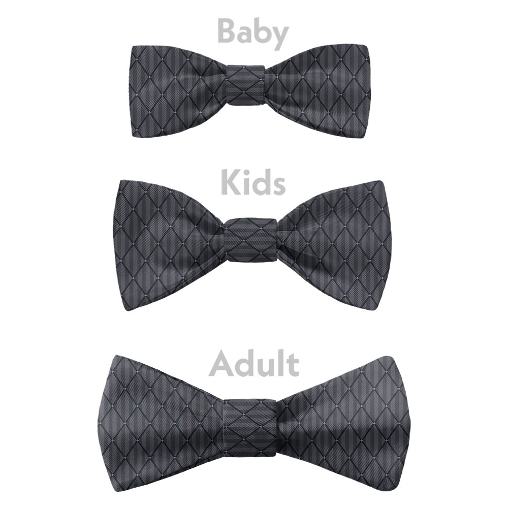 Diamond Lattice Bow Tie - Bow Sizes - Knotty Tie Co.