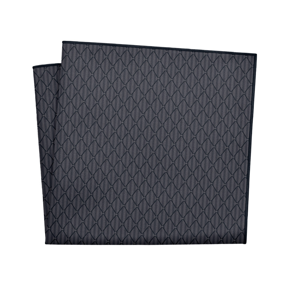 Diamond Lattice Pocket Square - Packaging - Knotty Tie Co.