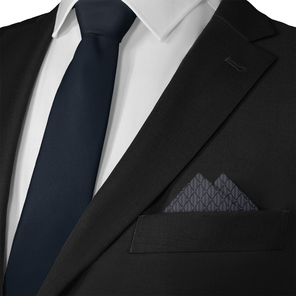 Diamond Lattice Pocket Square - 12" Square - Knotty Tie Co.