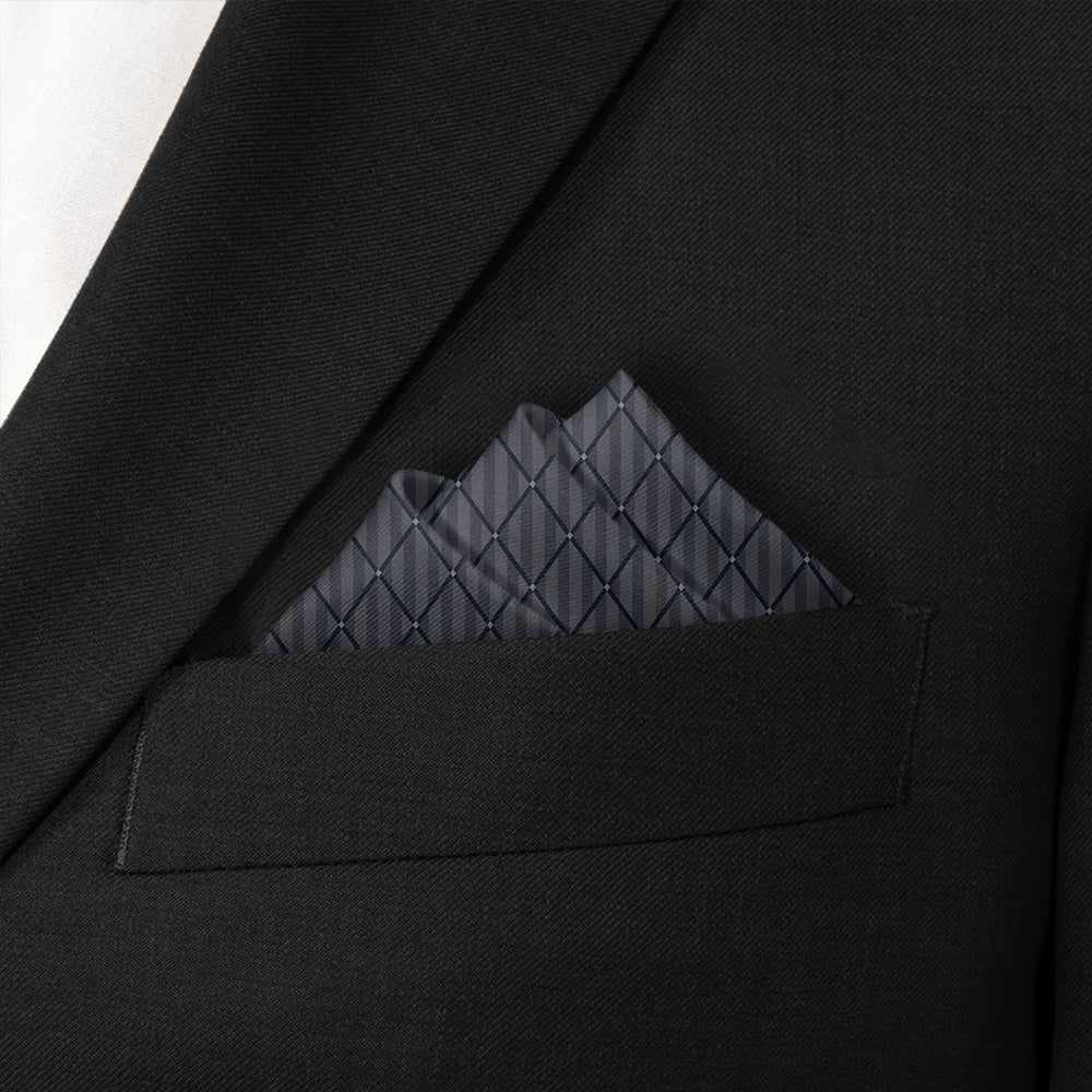 Diamond Lattice Pocket Square - Matching Bow Tie - Knotty Tie Co.