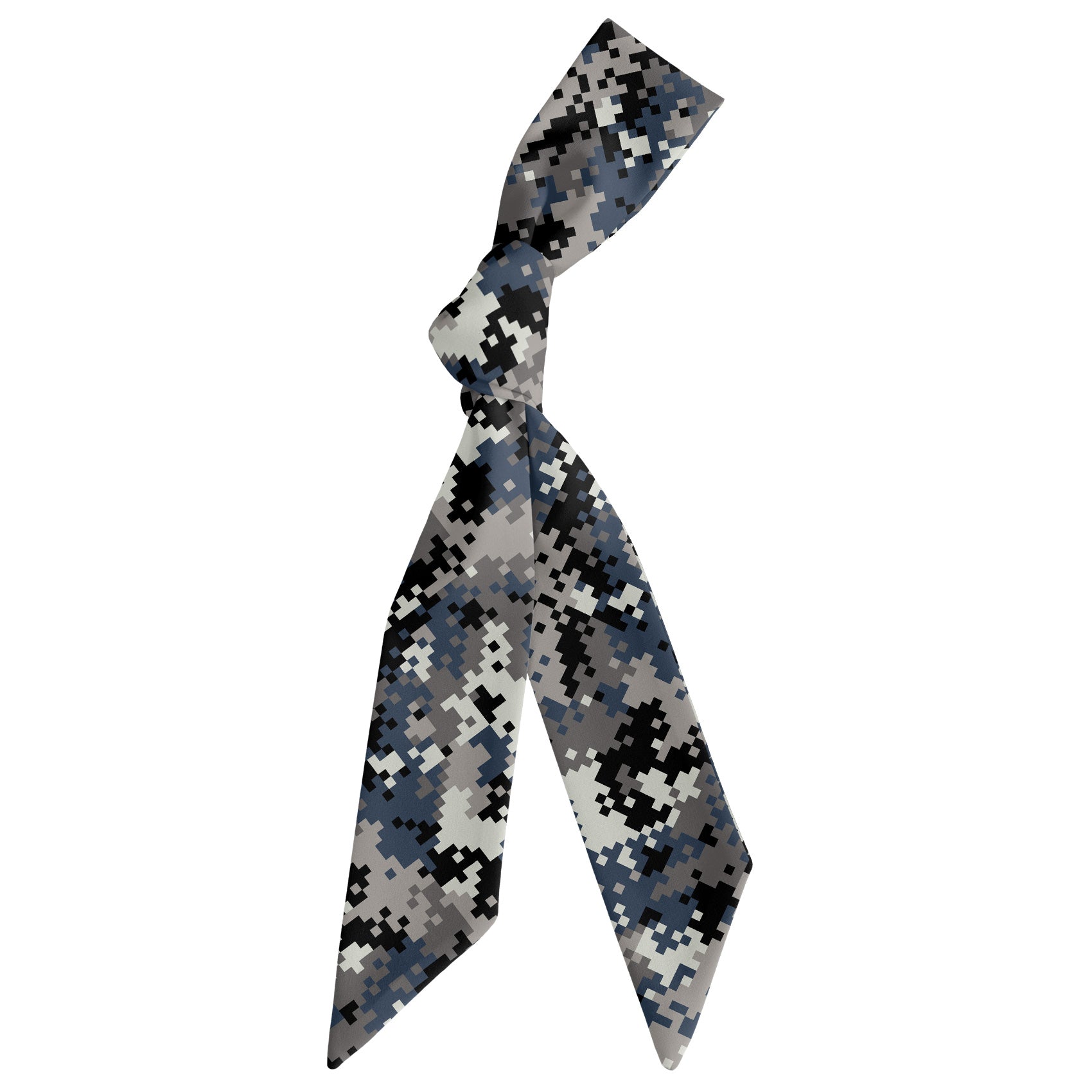 Digi Camo Hair Scarf - Scarf Tied Into Knot - Knotty Tie Co.
