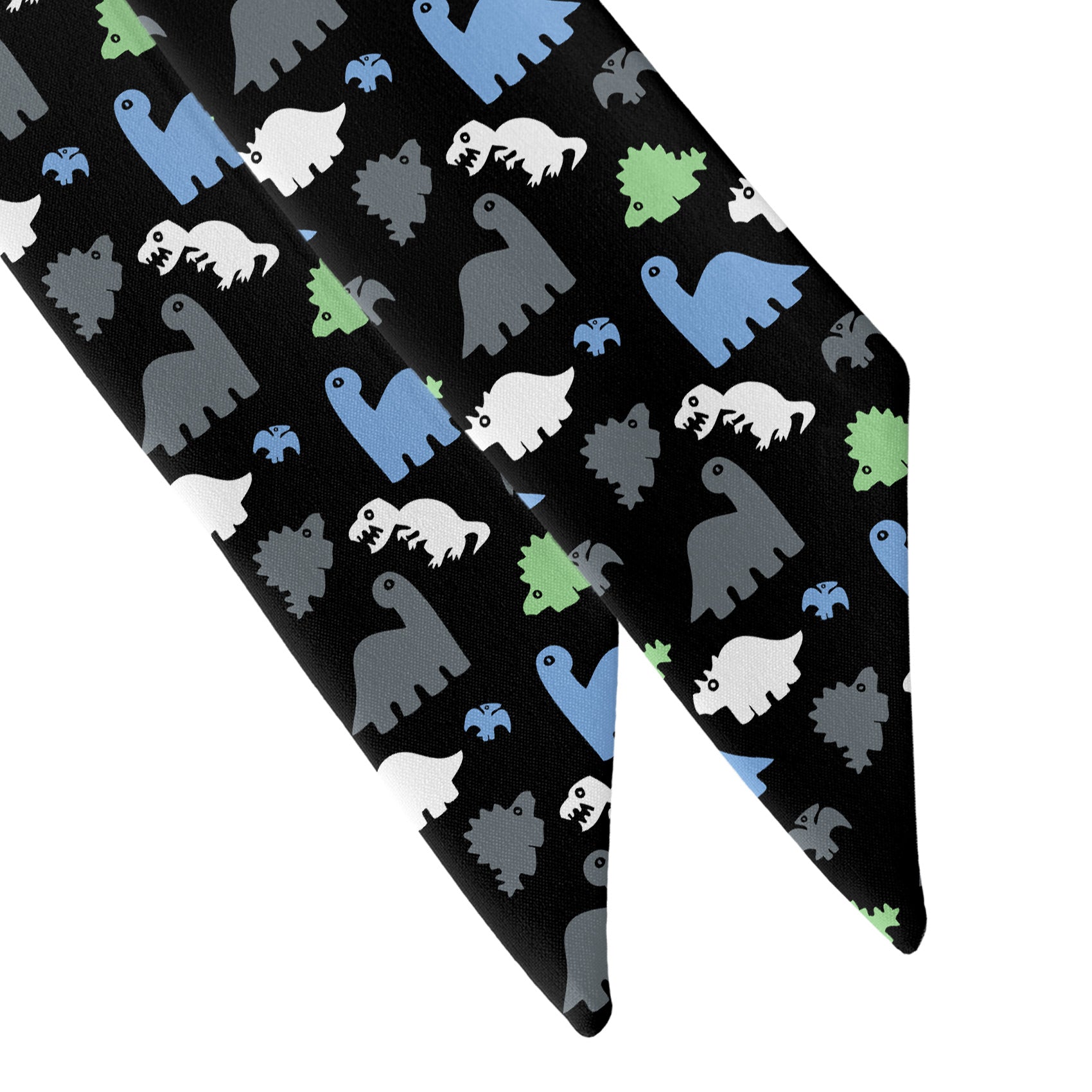 Dinosaur Hair Scarf - Scarf Tapered Ends - Knotty Tie Co.