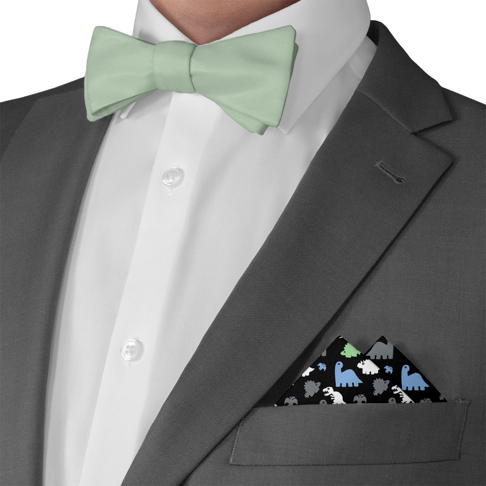 Dinosaur Pocket Square - Matching Bow Tie - Knotty Tie Co.