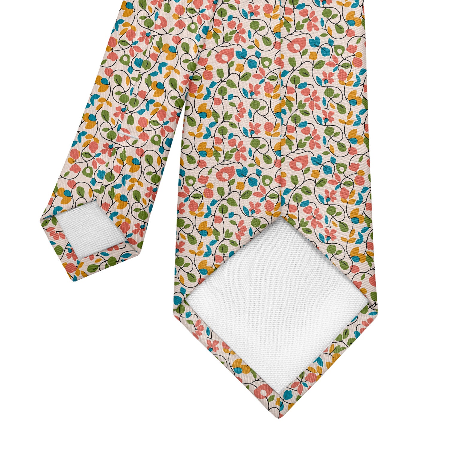 Ditsy Floral Necktie - Tipping - Knotty Tie Co.