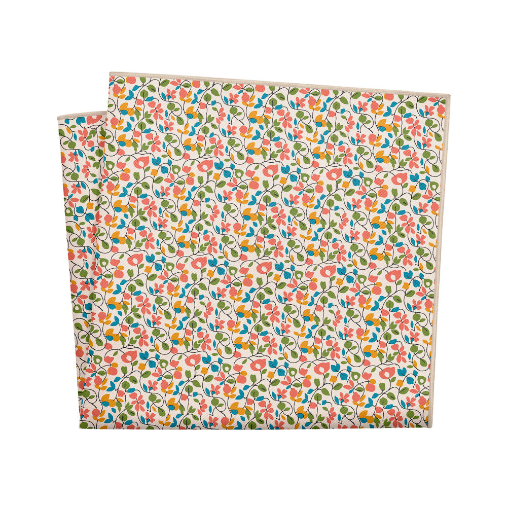 Ditsy Floral Pocket Square - 12" Square - Knotty Tie Co.