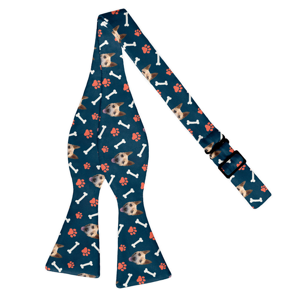 Dog Gone Photo Bow Tie - Self Tie Flat - Knotty Tie Co.