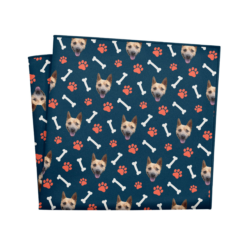 Dog Gone Photo Pocket Square - 12" Square - Knotty Tie Co.