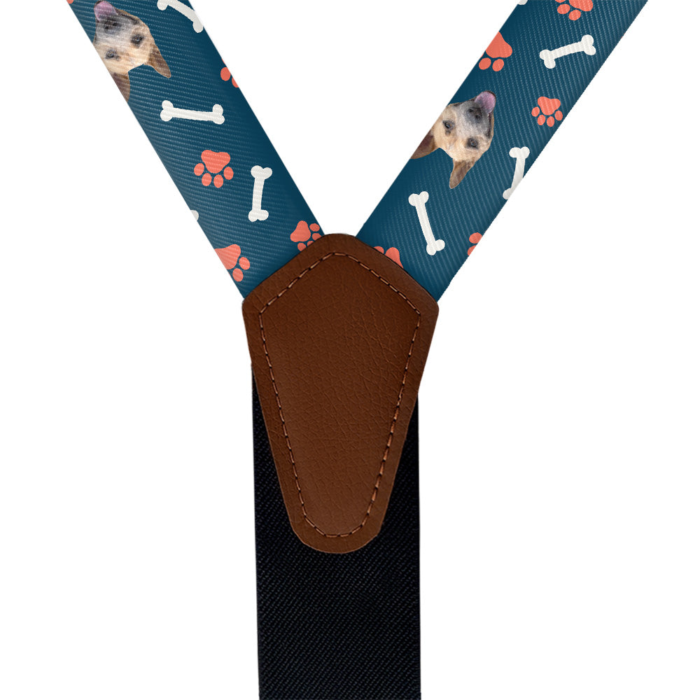 Dog Gone Photo Suspenders - Vegan Leather Y-Back - Knotty Tie Co.