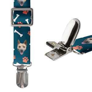 Dog Gone Photo Suspenders - Hardware and Strap - Knotty Tie Co.