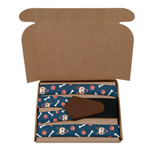 Dog Gone Photo Suspenders - Kraft Gift Box Packaging - Knotty Tie Co.