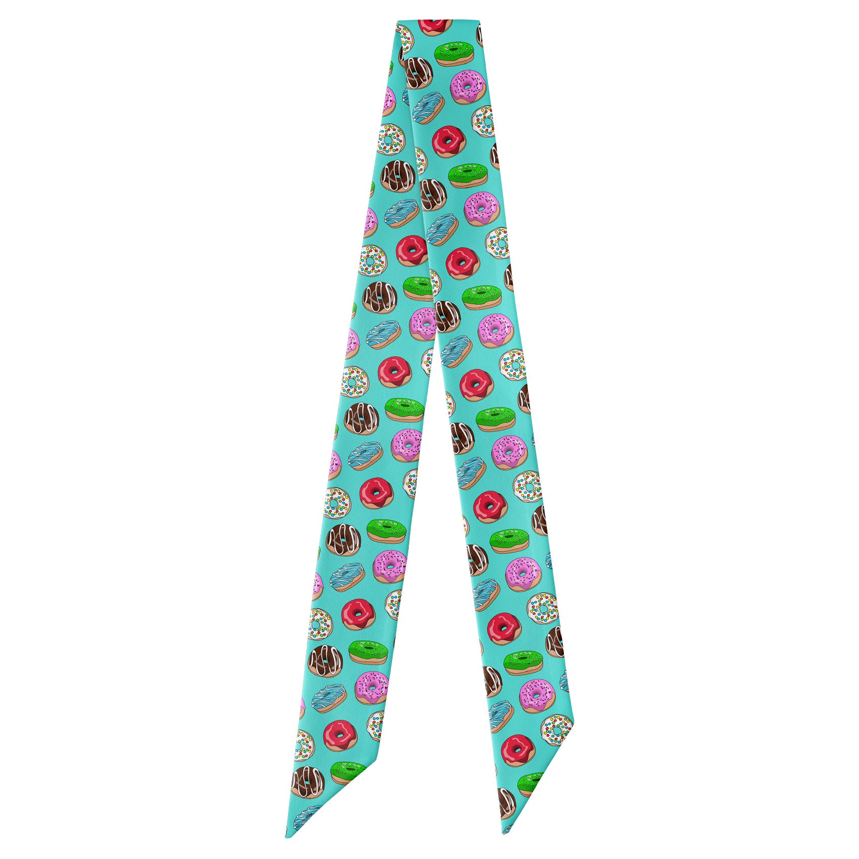 Donuts Hair Scarf - Full View of Hair Scarf - Knotty Tie Co.