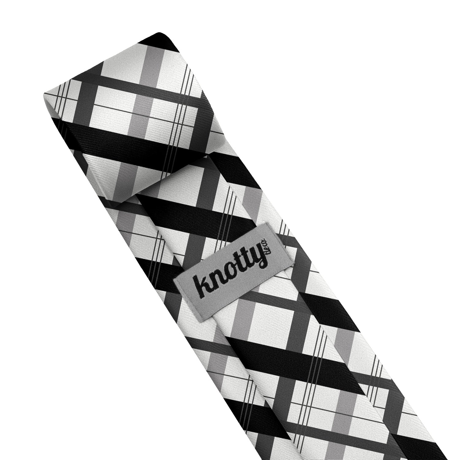 Downing Plaid Necktie - Tag - Knotty Tie Co.