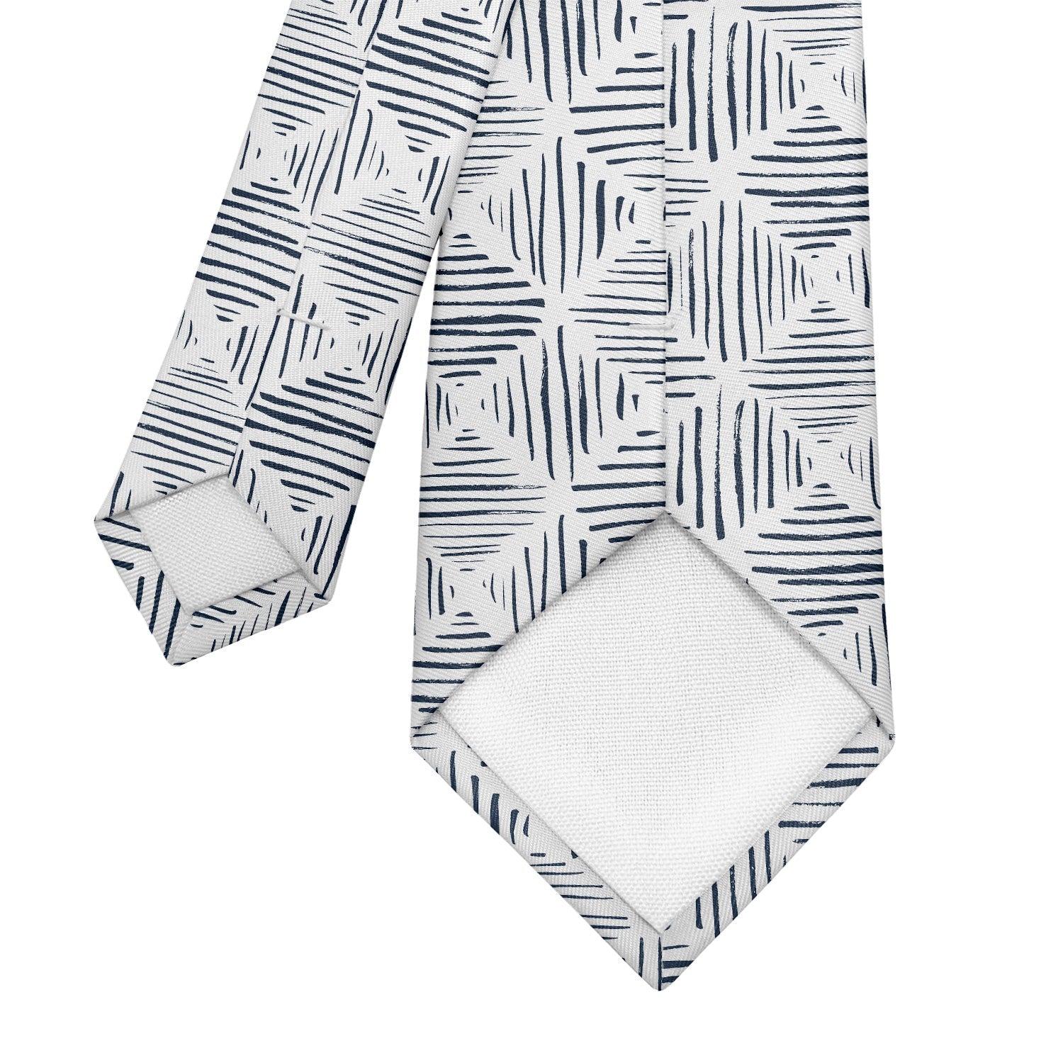 Drawn Geo Necktie - Tipping - Knotty Tie Co.