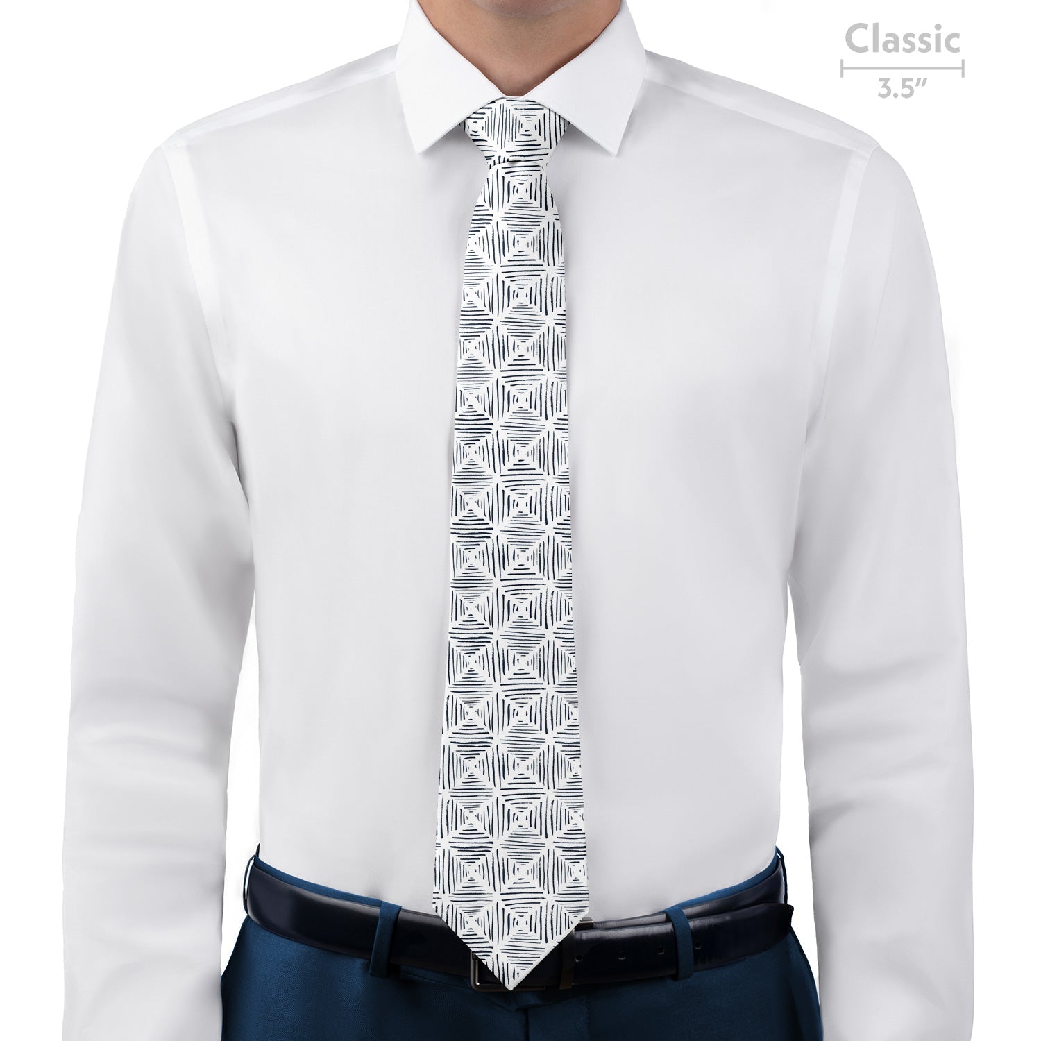 Drawn Geo Necktie - Classic - Knotty Tie Co.