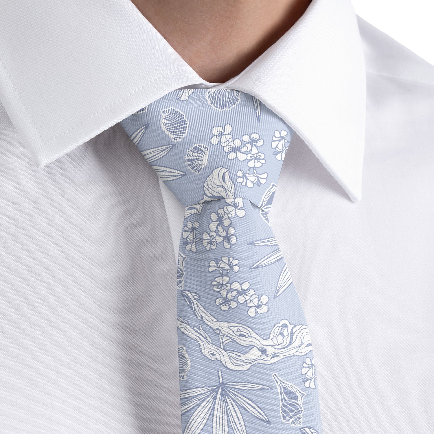 Driftwood Floral Necktie - Rolled - Knotty Tie Co.