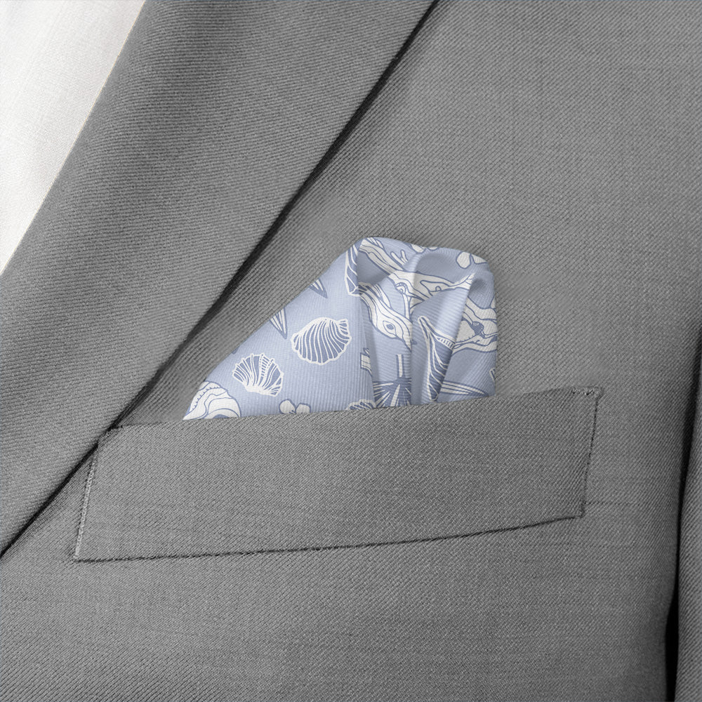 Driftwood Floral Pocket Square - Wave Fold - Knotty Tie Co.