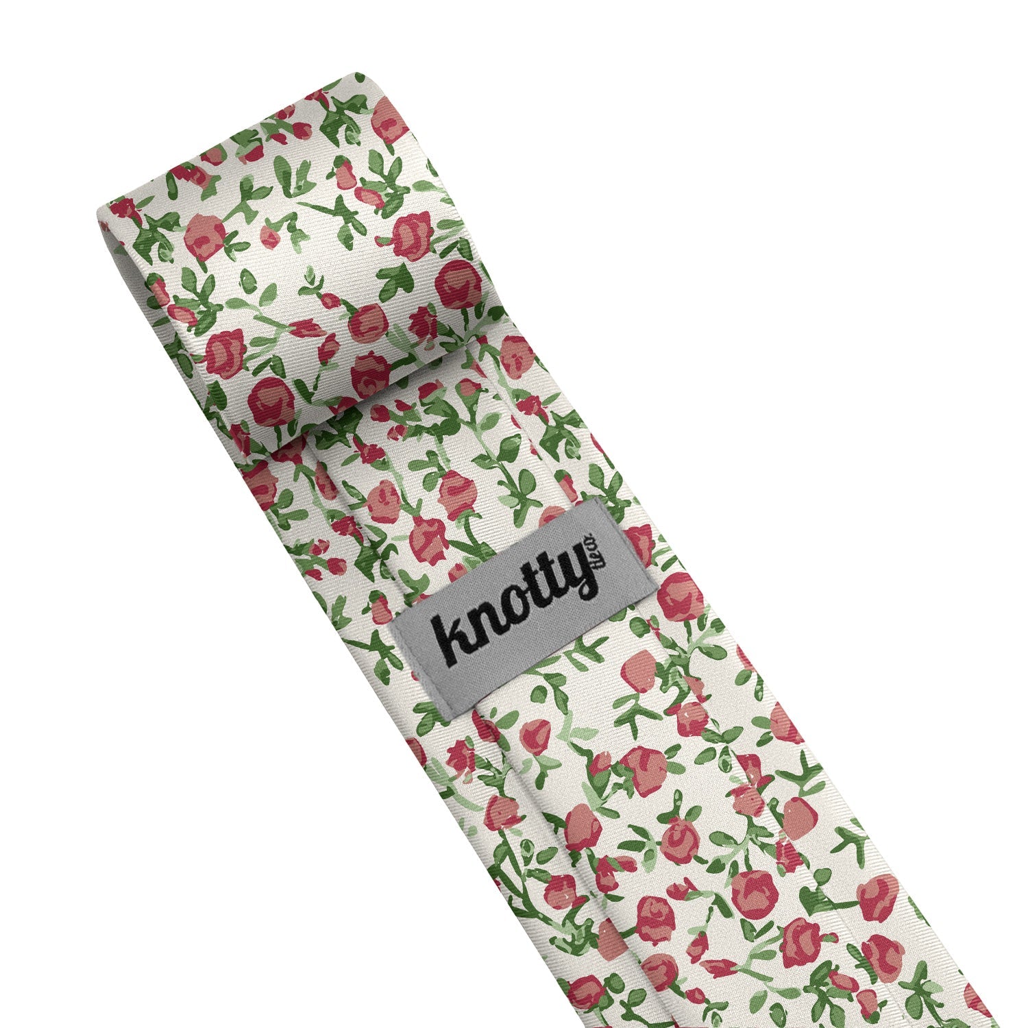 Edward Floral Necktie - Tag - Knotty Tie Co.
