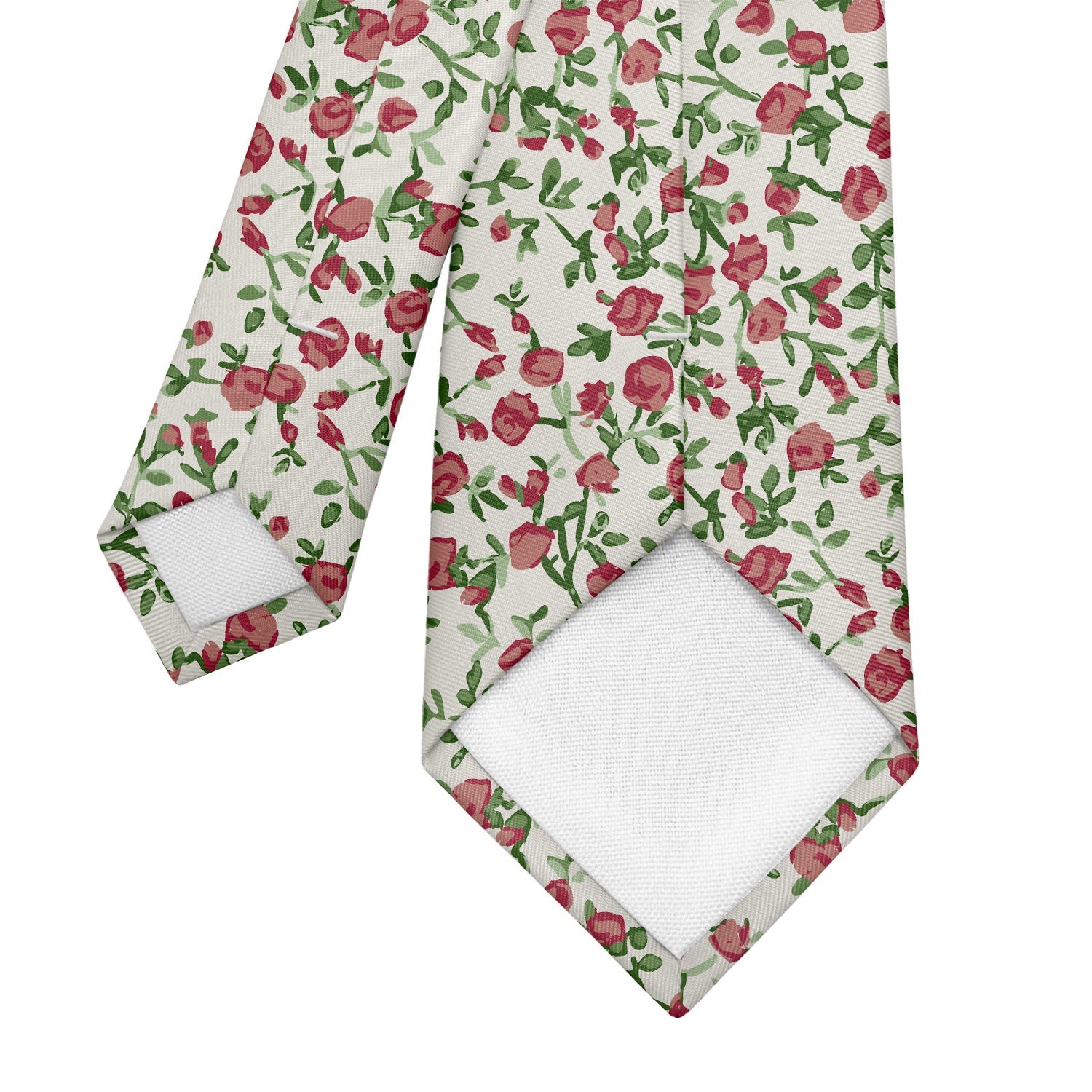 Edward Floral Necktie - Tipping - Knotty Tie Co.
