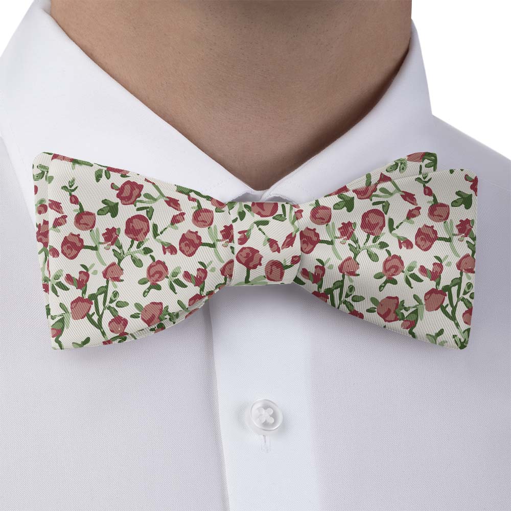 Edward Floral Bow Tie - Bow Tie with Dress Shirt - Knotty Tie Co.