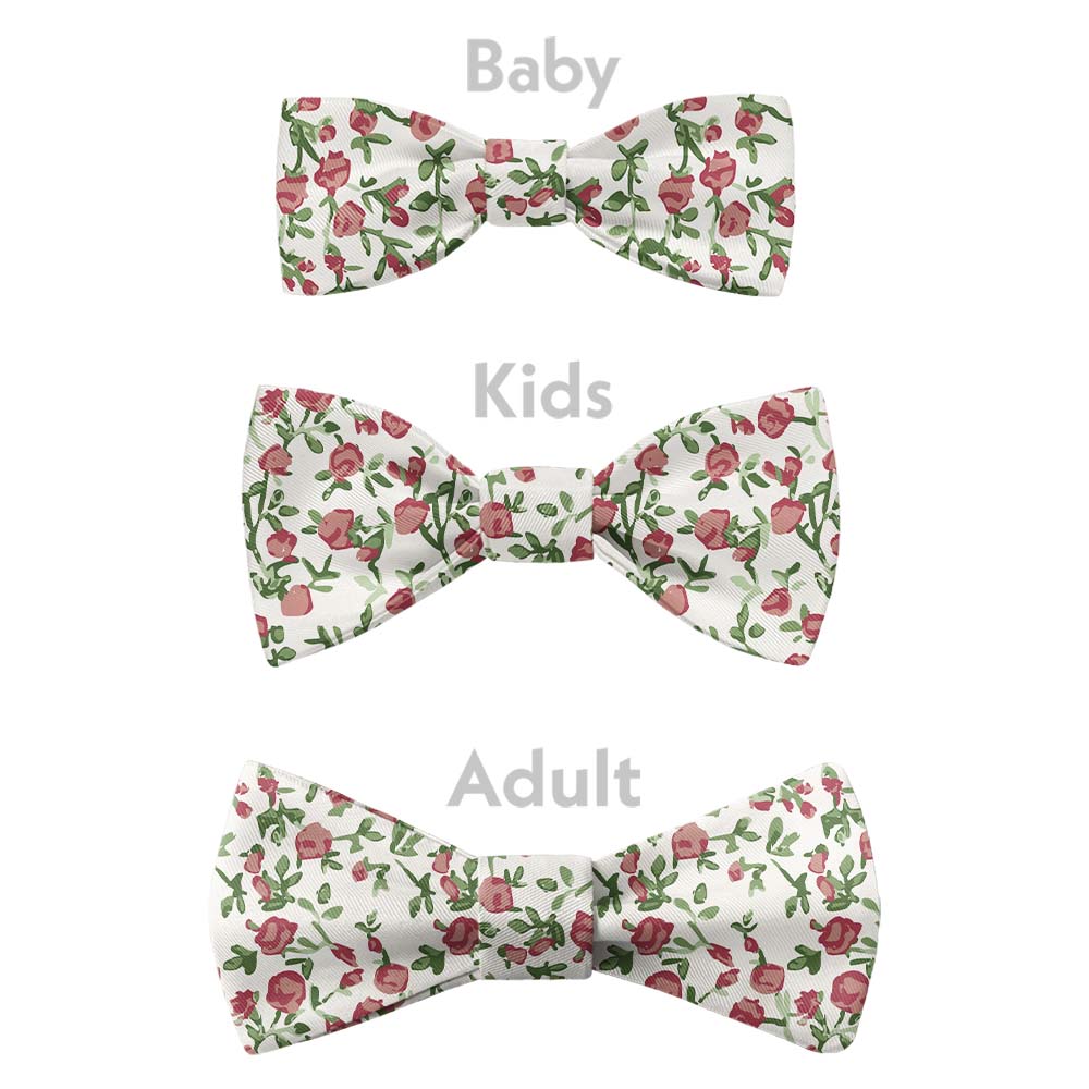 Edward Floral Bow Tie - Bow Sizes - Knotty Tie Co.