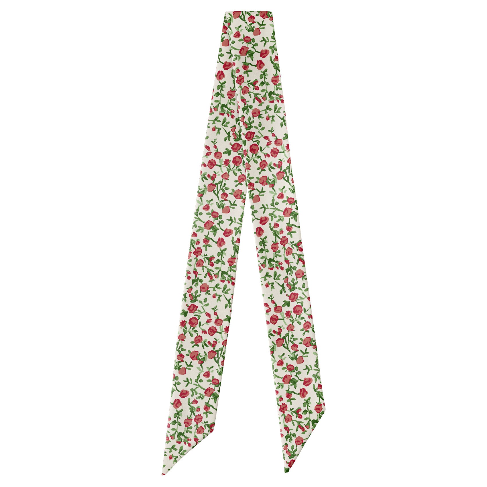 Edward Floral Hair Scarf - Full View of Hair Scarf - Knotty Tie Co.