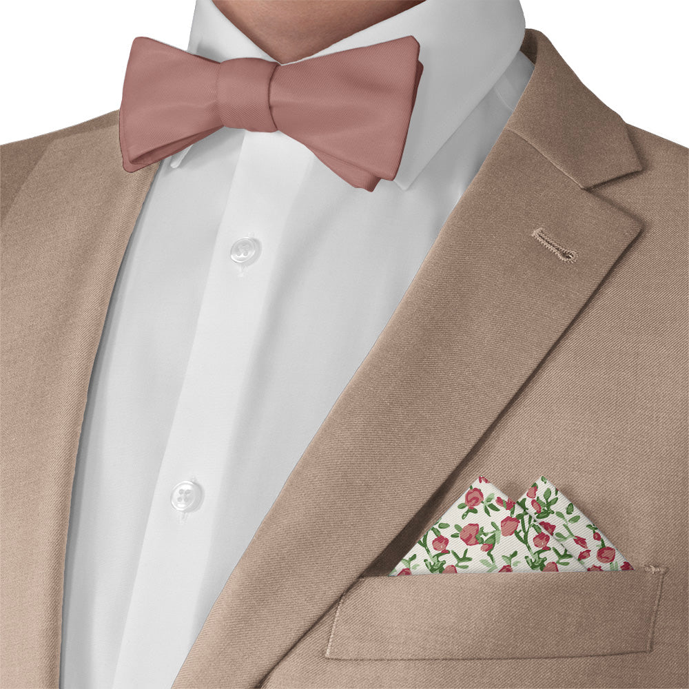Edward Floral Pocket Square - Matching Bow Tie - Knotty Tie Co.