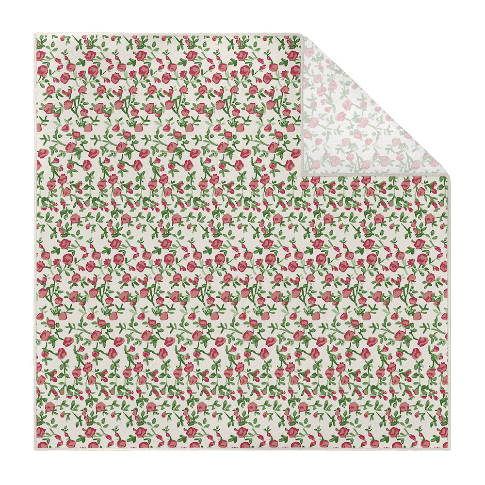 Edward Floral Pocket Square - Printed - Knotty Tie Co.
