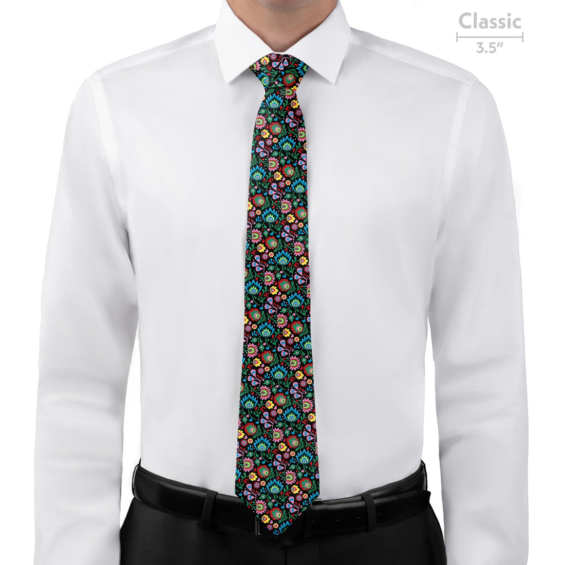 Electric Daisy Floral Necktie - Classic - Knotty Tie Co.