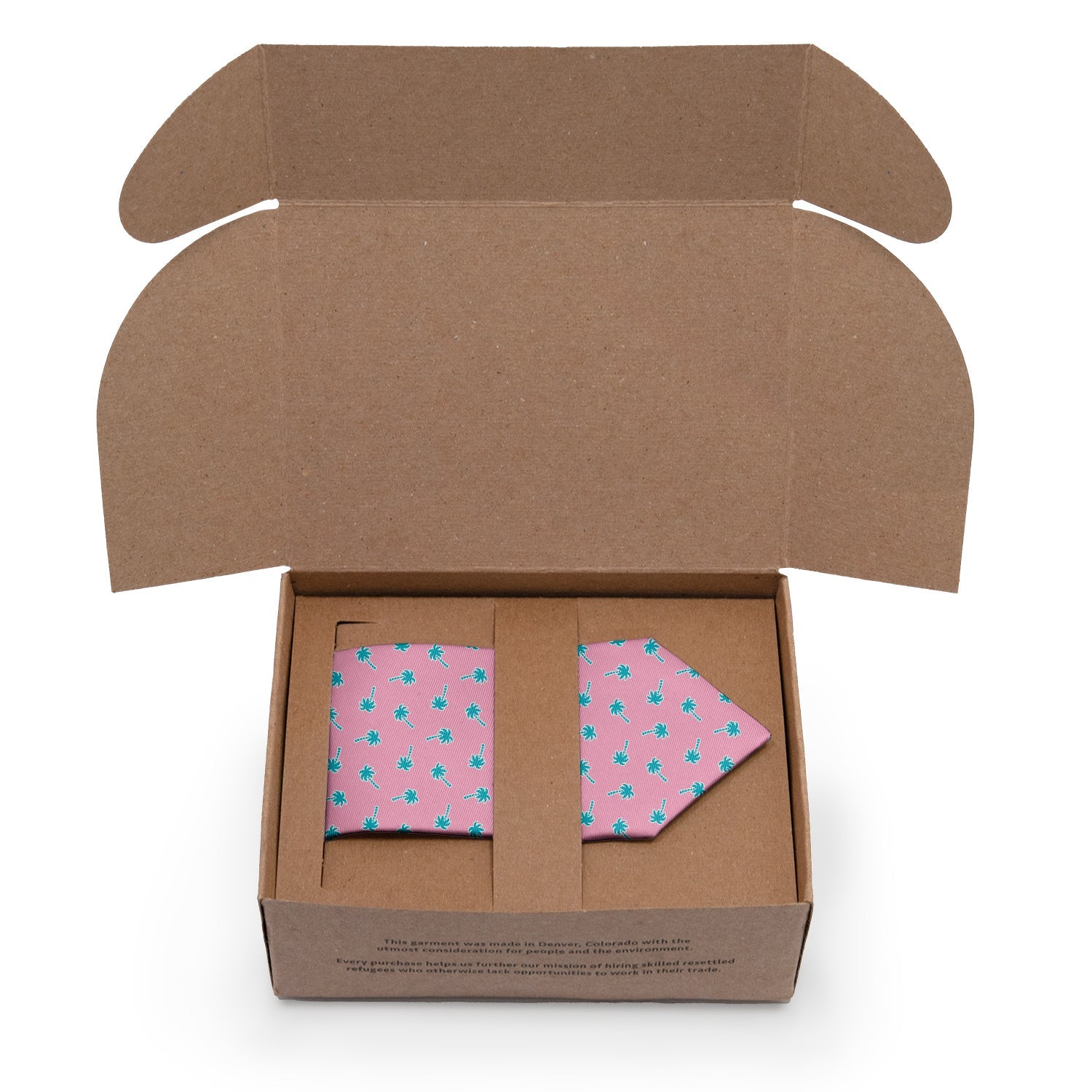 Electric Palm Necktie - Packaging - Knotty Tie Co.