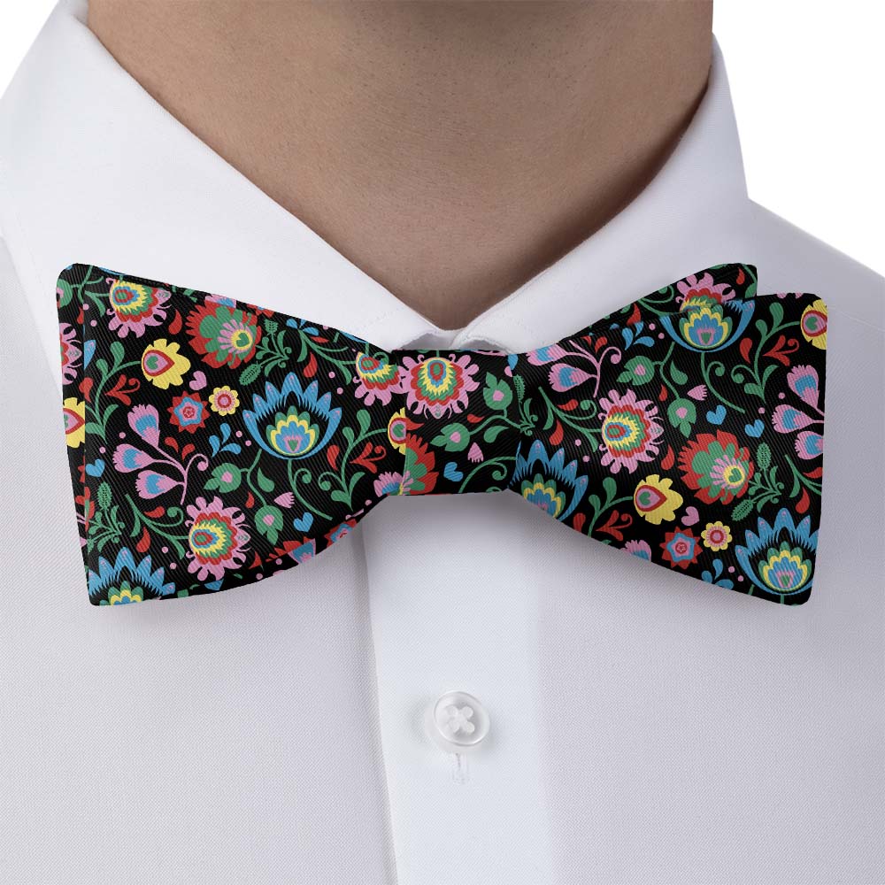 Electric Daisy Floral Bow Tie - Self Tie Bow Tie - Knotty Tie Co.