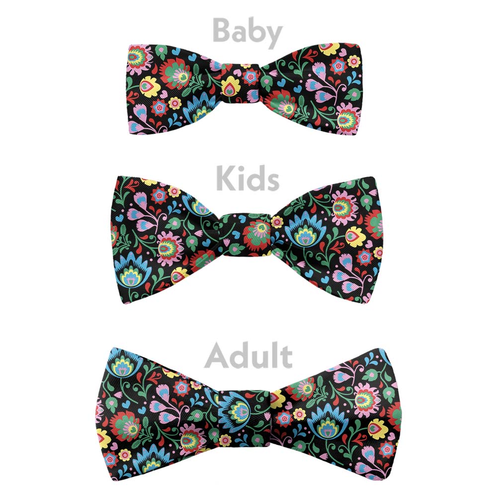 Electric Daisy Floral Bow Tie - Bow Sizes - Knotty Tie Co.