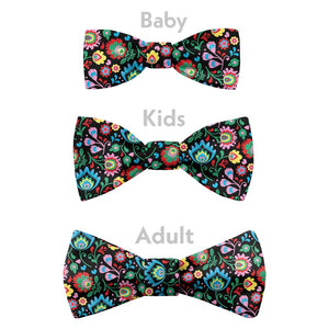 Electric Daisy Floral Bow Tie - Bow Sizes - Knotty Tie Co.