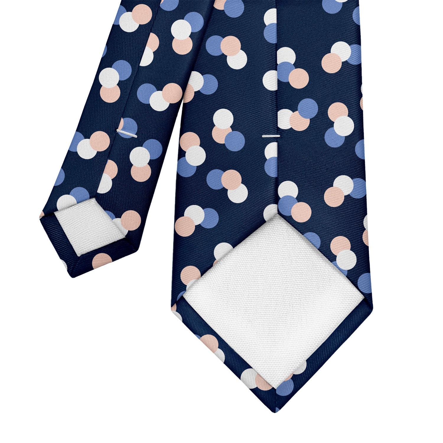 Elizabeth Dots Necktie - Tipping - Knotty Tie Co.