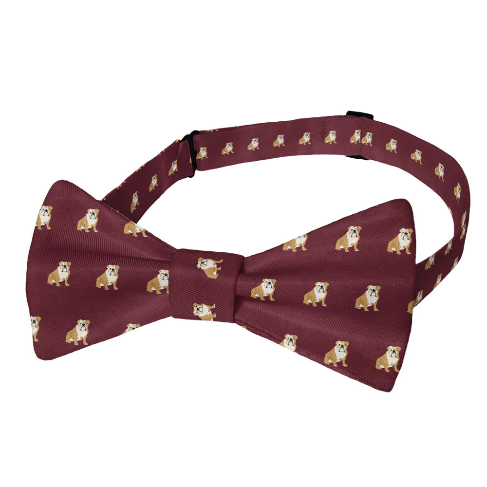 English Bulldog Bow Tie - Adult Pre-Tied 12-22" -  - Knotty Tie Co.