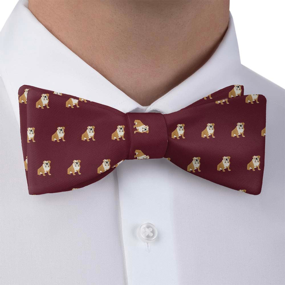 English Bulldog Bow Tie - Bow Tie with Dress Shirt - Knotty Tie Co.