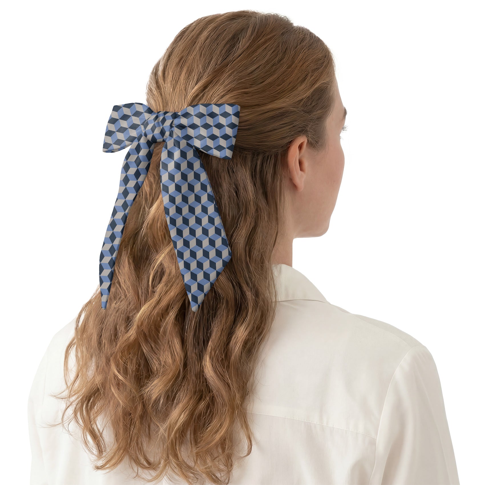 Escher Geometric Hair Scarf - Hair Scarf - Knotty Tie Co.