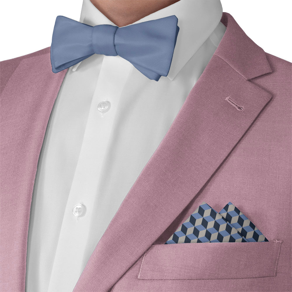 Escher Geometric Pocket Square - Matching Bow Tie - Knotty Tie Co.