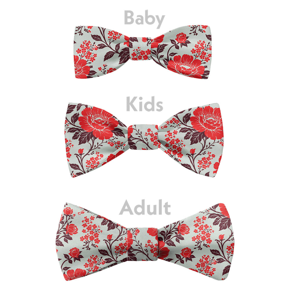 Estate Garden Floral Bow Tie - Bow Sizes - Knotty Tie Co.