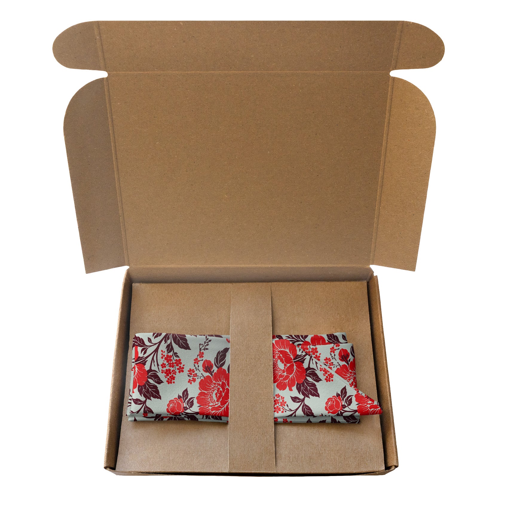 Estate Garden Floral Hair Scarf - Packaging - Knotty Tie Co.