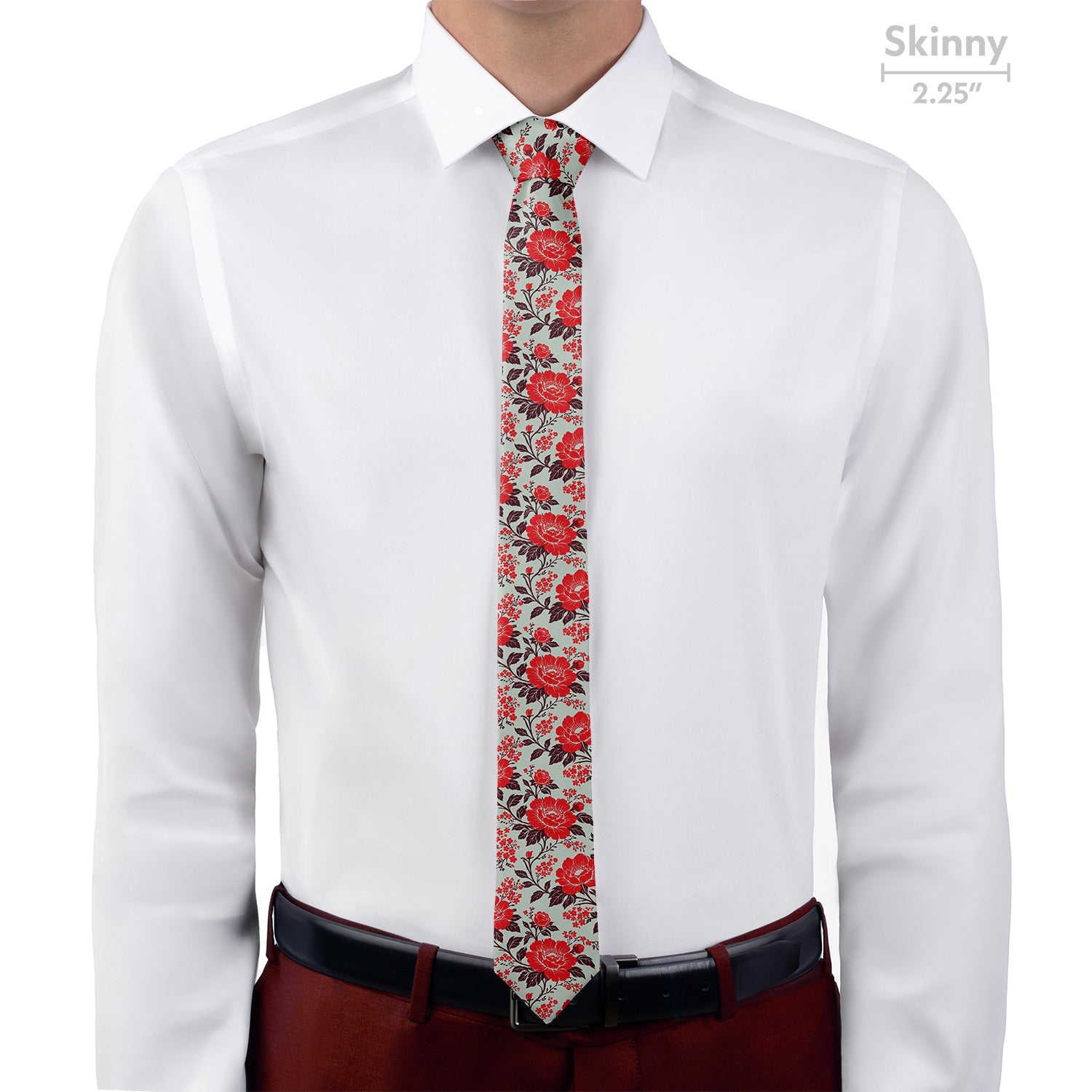 Estate Garden Floral Necktie - Skinny - Knotty Tie Co.