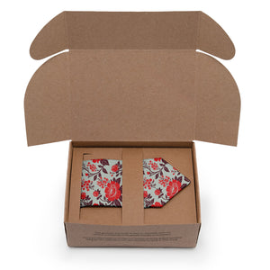 Estate Garden Floral Necktie - Packaging - Knotty Tie Co.