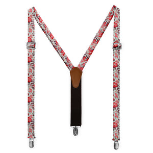 Estate Garden Floral Suspenders - Full Front View - Knotty Tie Co.