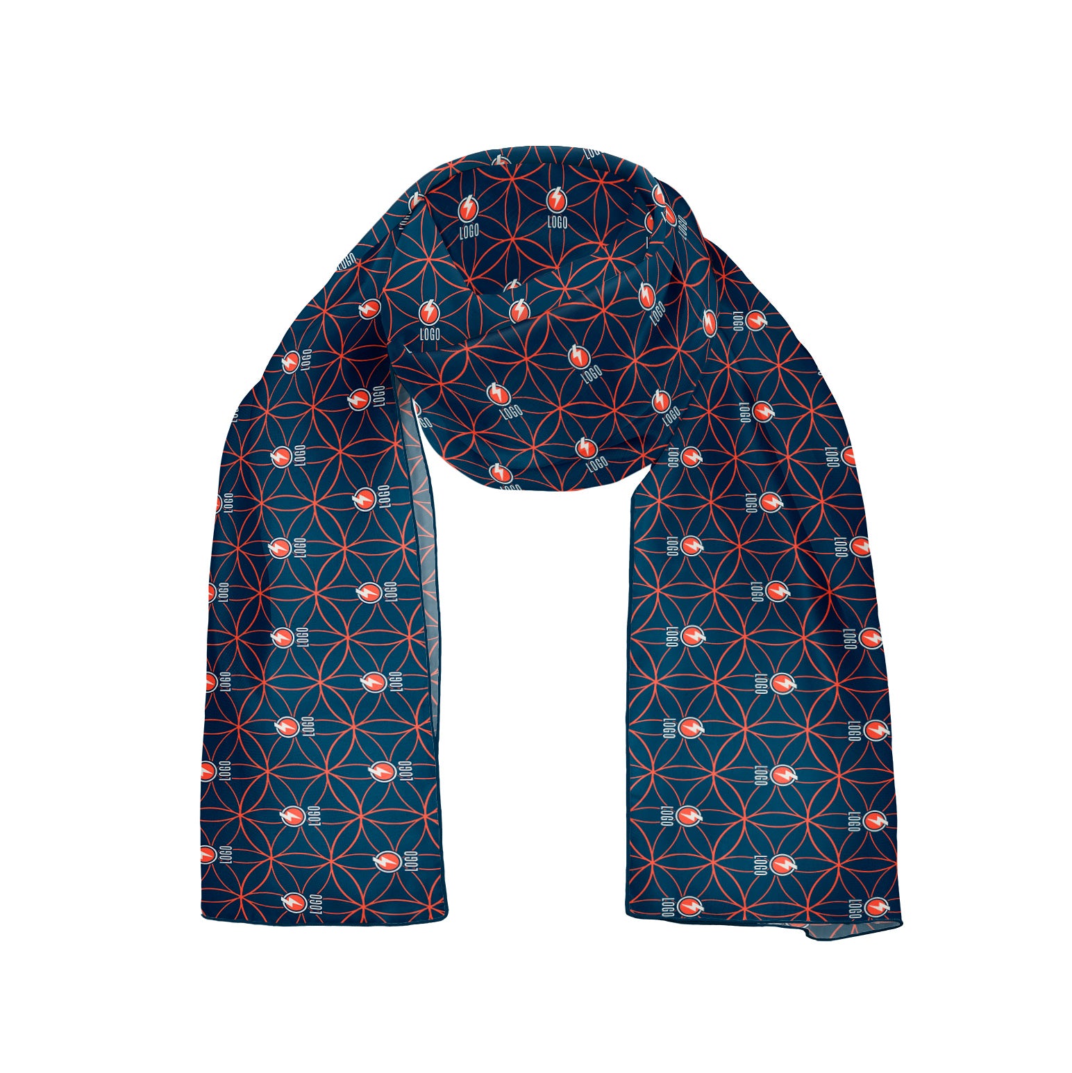 Eternal 2 54 x 12 Rectangle Chiffon Logo Scarf - Knotty Tie Co.