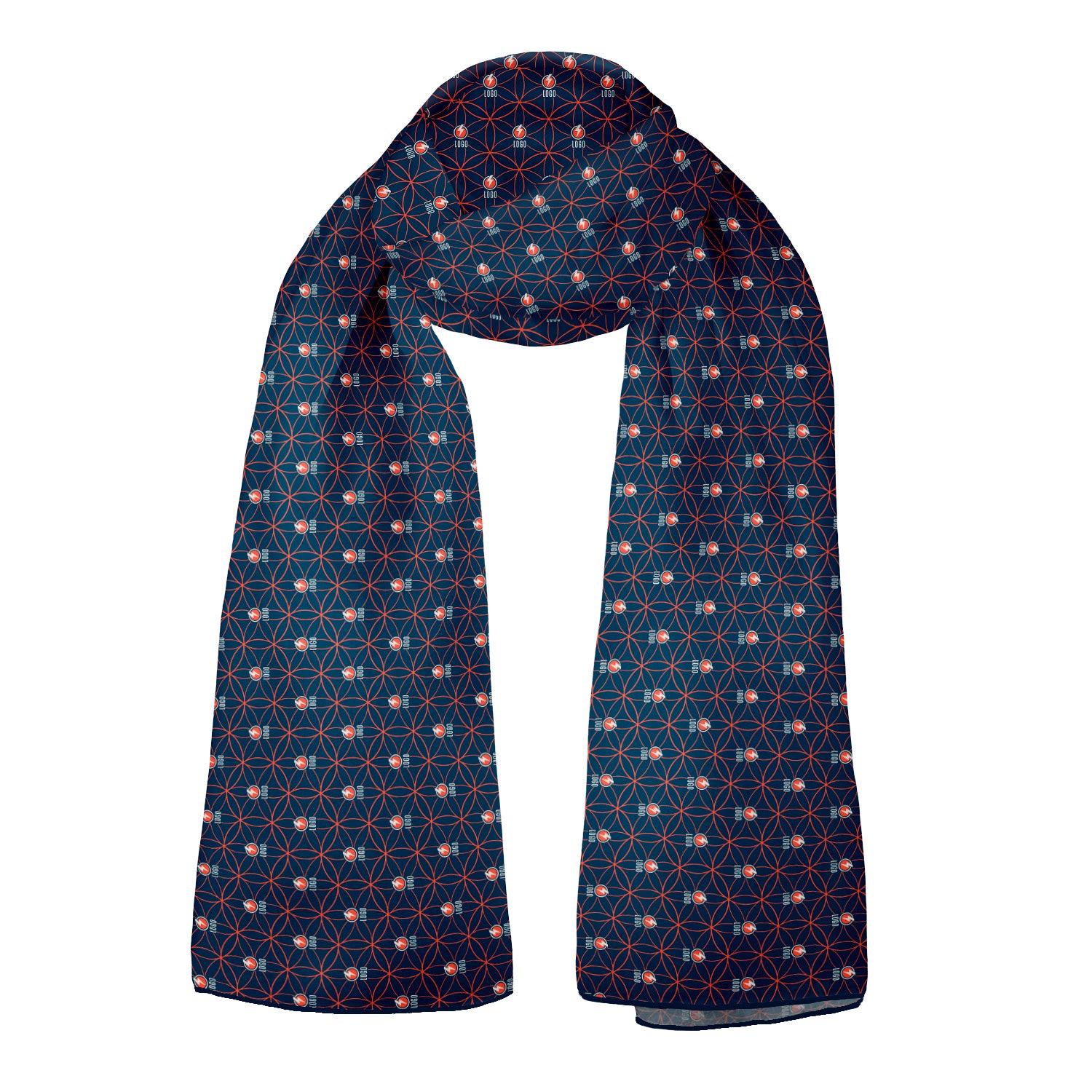 Eternal 2 72 x 24 Rectangle Chiffon Logo Scarf - Knotty Tie Co.