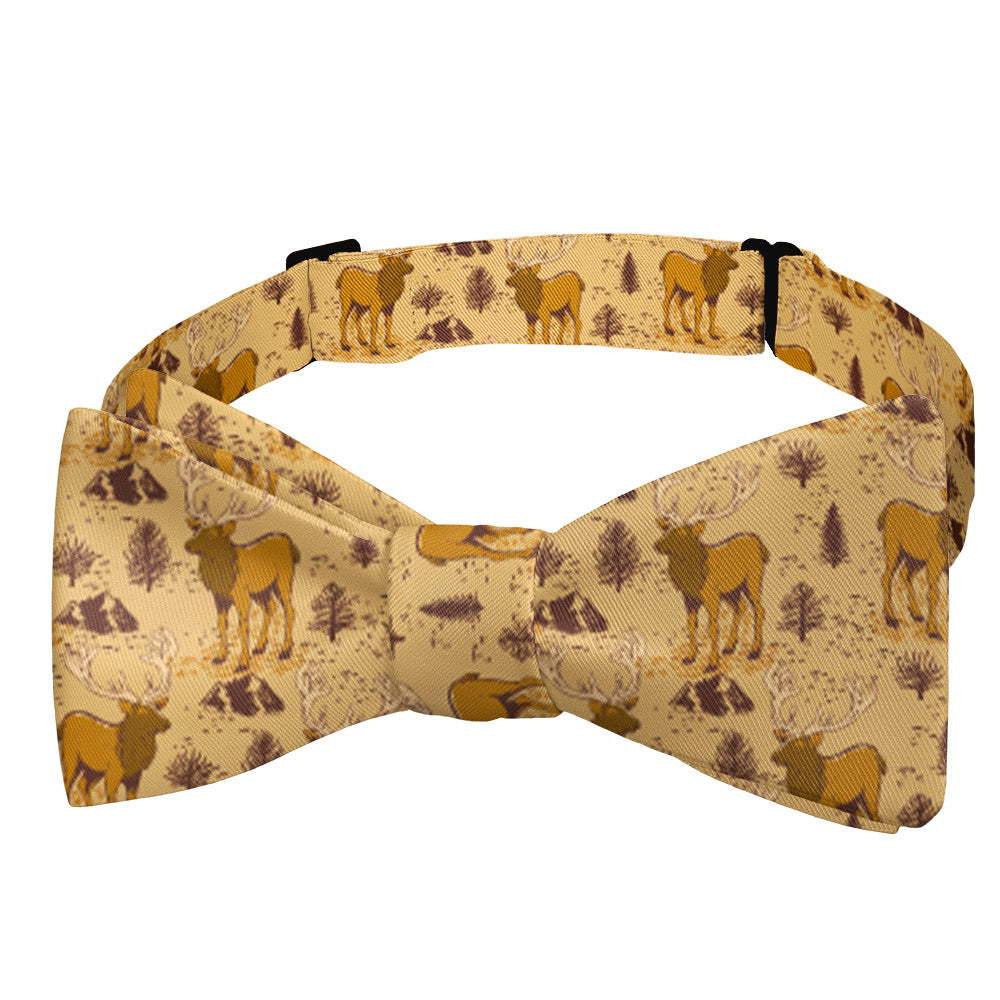 Evergreen Elk Bow Tie - Self Tie Bow Tie - Knotty Tie Co.