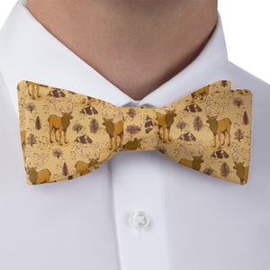Evergreen Elk Bow Tie - Bow Tie with Dress Shirt - Knotty Tie Co.