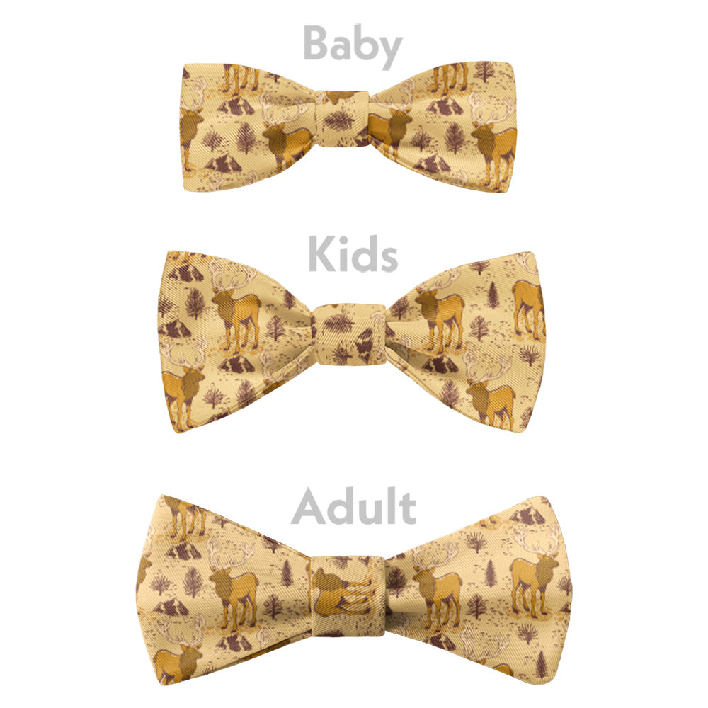 Evergreen Elk Bow Tie - Bow Sizes - Knotty Tie Co.